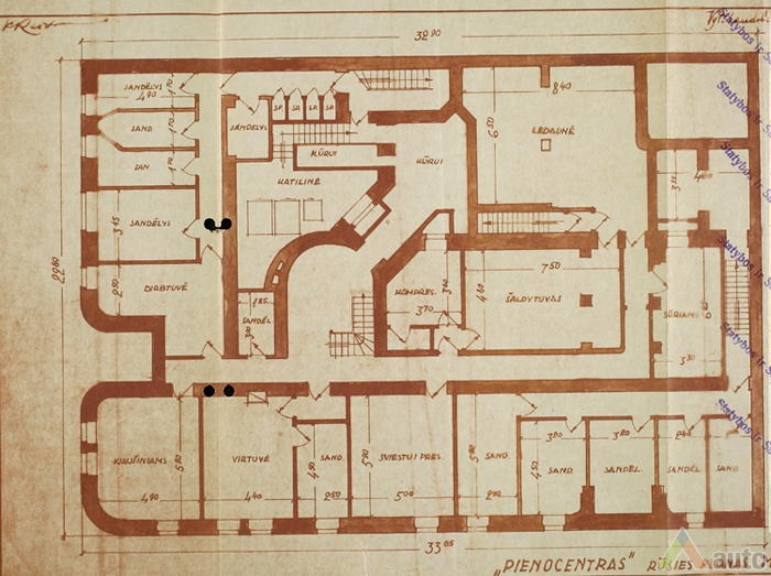 Rūsio planas. LCVA, f. 1622, ap. 4, b. 151, l. 9