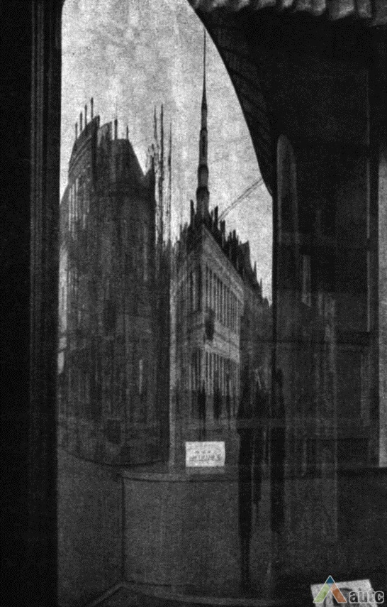 Atspindžiai "Pienocentro" languose. V. Augustino nuotr., Jaunoji Karta, 1935, nr. 9