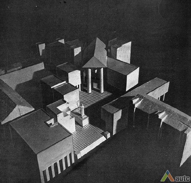 Maketas. Iš: "Statyba ir architektūra", 1982, nr. 5, viršelis