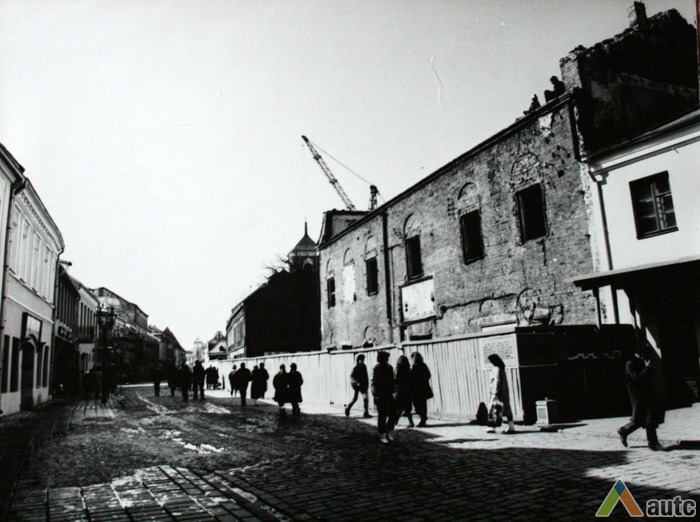 Rekonstrukcijos metu, 1986 m.  A. Dumbliausko asmeninio archyvo nuotr.