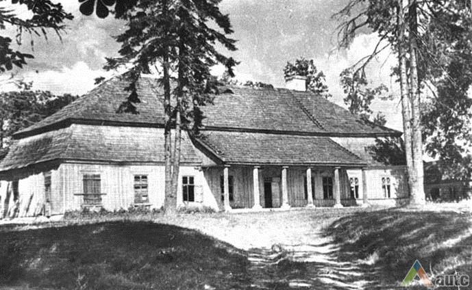 Aristavėlės dvaro rūmai 1955 m. H. Grinevičiaus nuotr., LLBM archyvas 