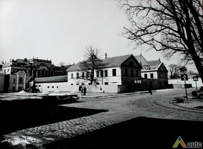 Arklių pašto stoties pastas 1986 m. A. Dumbliausko asmeninio rinkinio nuotr.