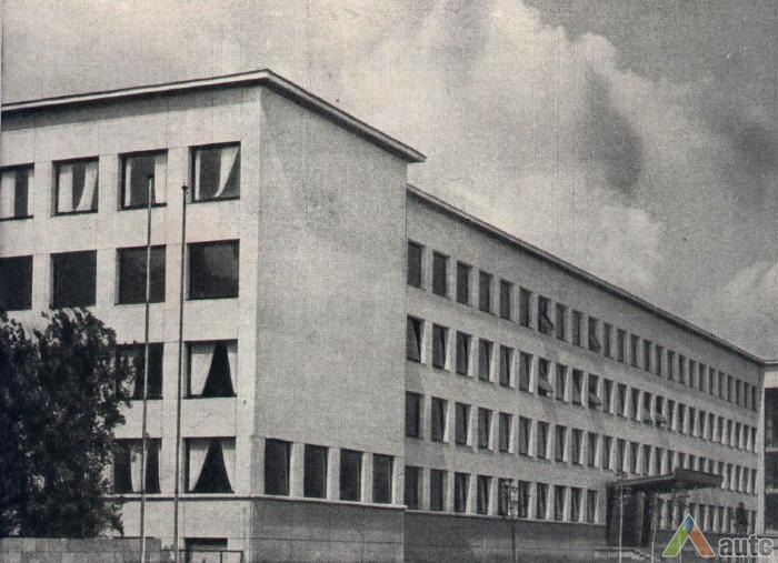 MSPI pastatas. Iš: "Архитектура СССР", 1962, Nr. 11, p. 33
