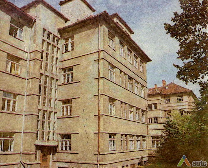 Ligoninės fragmentas sovietmečiu. Iš leidinio "Klaipėda", 1988, p. 84 