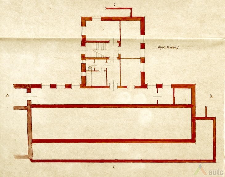 Priestato rūsio planas. LCVA, f. 1622, ap. 4, b. 464