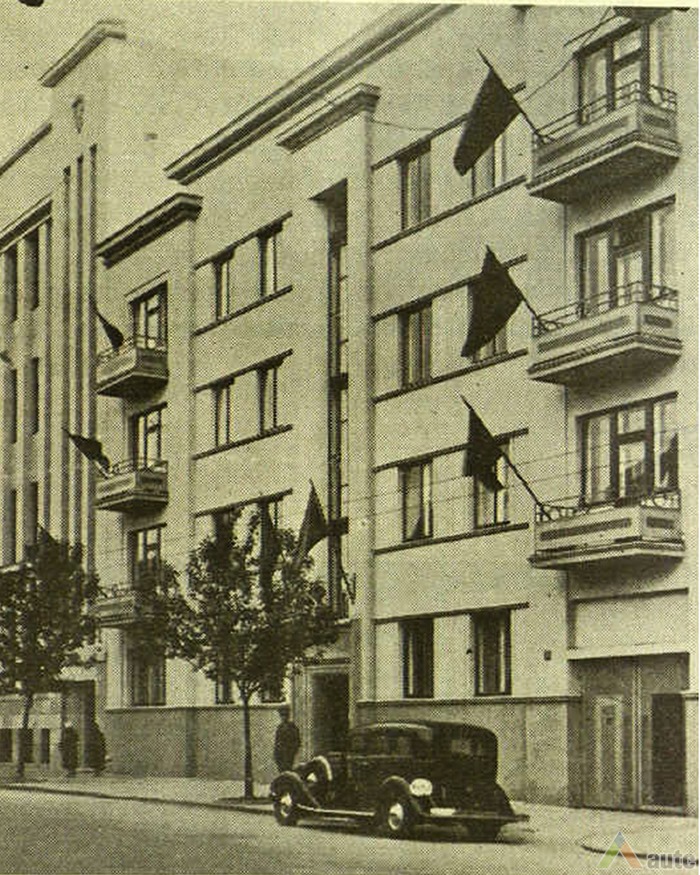 Naujasis pastatas 1936 m. Iš leidinio „Lietuvos karo invalidas“, 1936, nr. 1, p. 29. 
