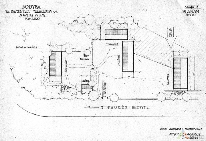 Svirno situacijos planas. 1951 m. brėž., KTU ASI archyvas, 824