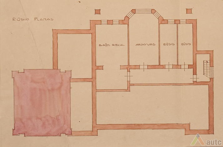 Rūsio planas. LCVA, f. 1622, ap. 4, b. 260, l. 6 