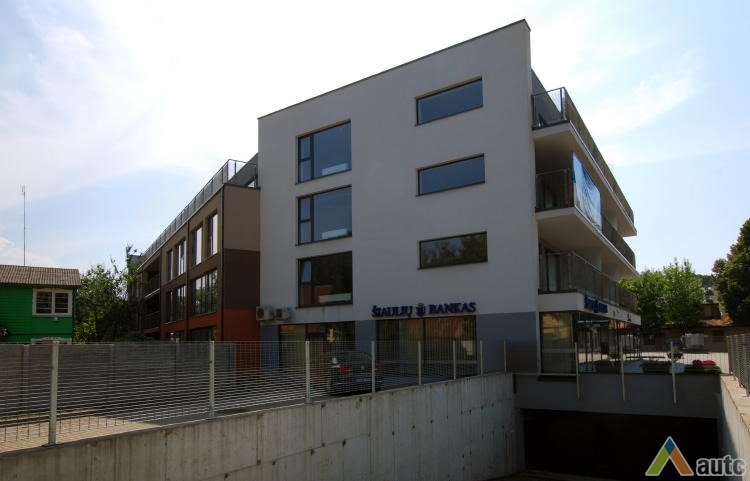 Multifunctional building in Birštonas. 2014, V. Petrulis photo.