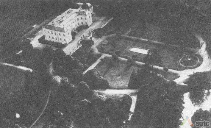 Dvaro nuotrauka iš viršaus. 1939 m., Kultūros paveldo departamento archyvas