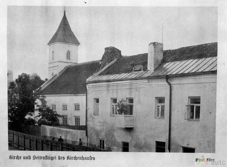 Kaunas Lutheran church before 1930. From publication "Die Heilige Stadt unserer Wäter", Lithuanian central state archive, photodocuments department.