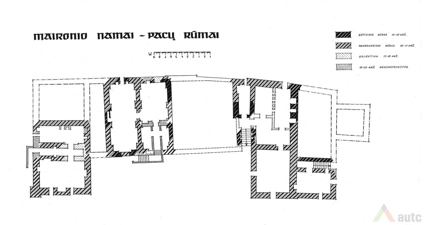 Mūro kartograma. 1980, L. Perevičienės asm. archyvas