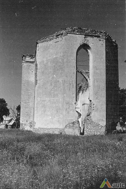 Deltuvos evangelikų reformatų bažnyčia. V. Zubovo nuotr., 1960 m., KTU ASI archyvas, Sk-02748