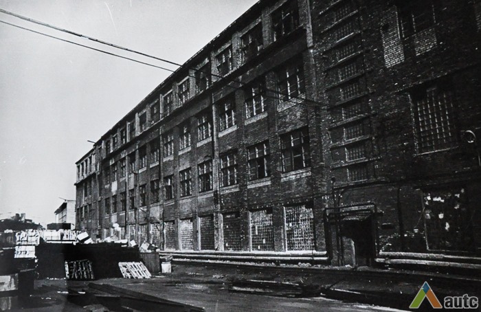 „Drobė“ factory in soviet times. Time and author of photography unknown, from Kaunas County Public Library The Kaunas Studies Reading Room.