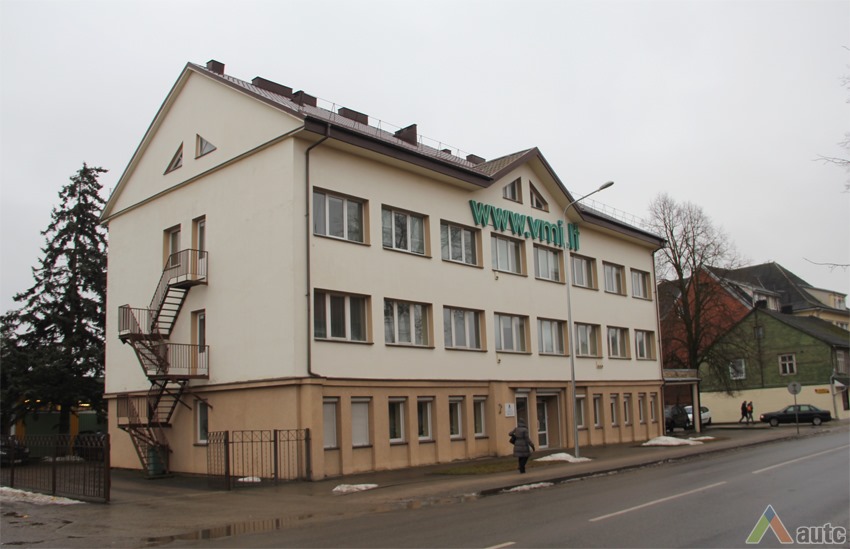VMI pastatas Livonijos g. 10 iš šiaurės vakarų. E. Vasiliausko nuotr., 2017 m. 