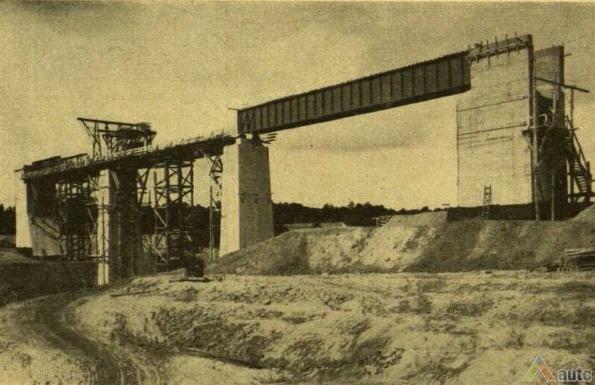 Kūlupėnų geležinkelio tiltas. Iš leidinio “Technika”, 1933, nr. 7  