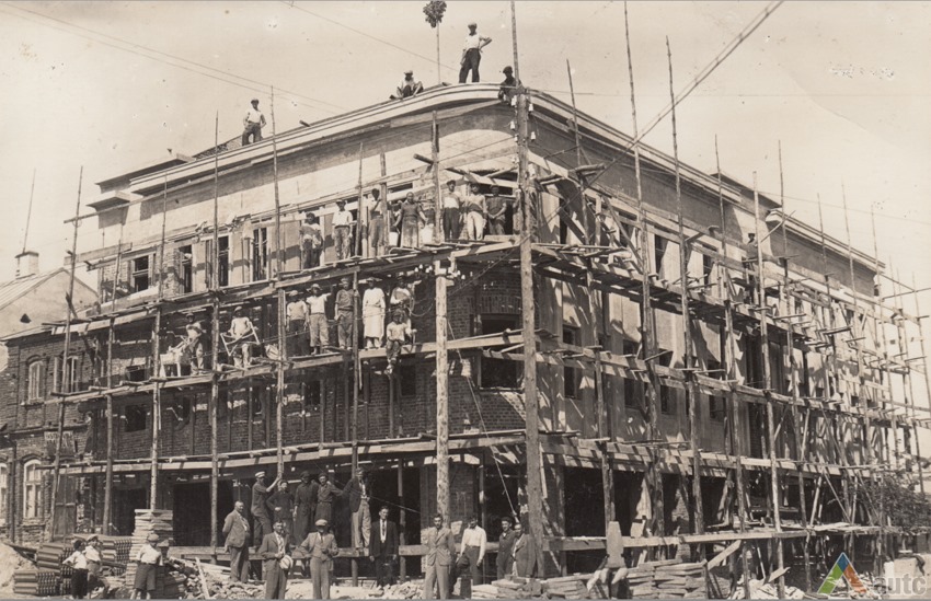 Construction, 1936. From the album of Domas Vaitkūnas. 