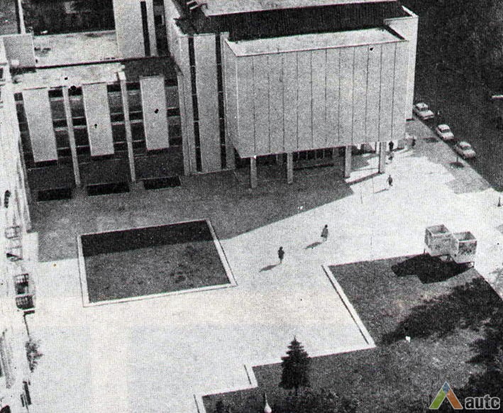 Rūmų vaizdas 1975 m. Iš: "Statyba ir achitektūra", 1975, nr. 3