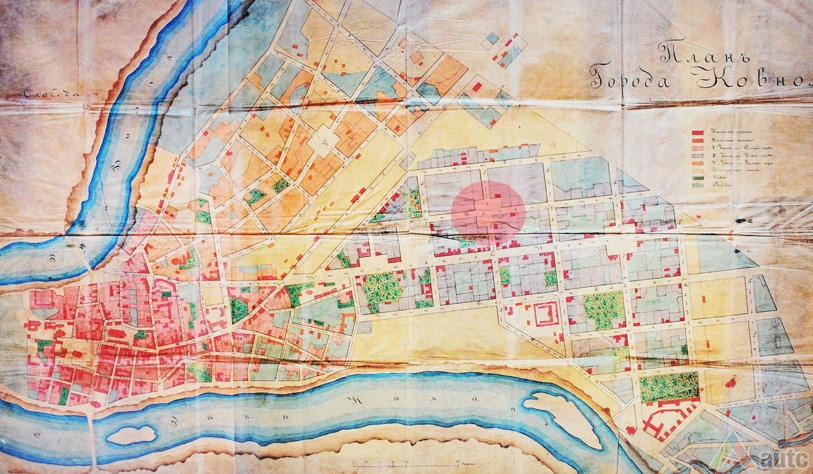 1863 m. (apie) tikrosios būkles planas. Kauno miesto planai, KAA, 2007