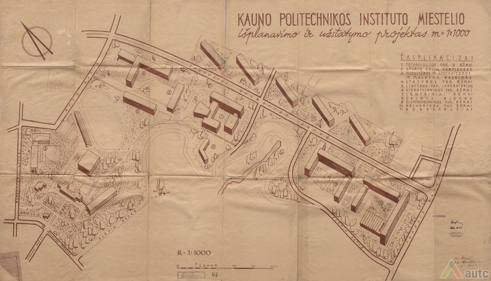 KPI miestelio planas, 1960 m. KAA, f. R-1702, ap. 2, b. 139, l. 47
