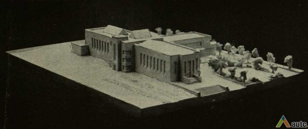 1932 m. projekto modelis. Iš: "Fiziškas auklėjimas", 1931, nr. 2, p. 117