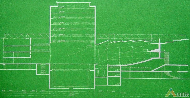 1963 m. projektas. Iš: "Statyba ir architektūra", 1963, nr. 1