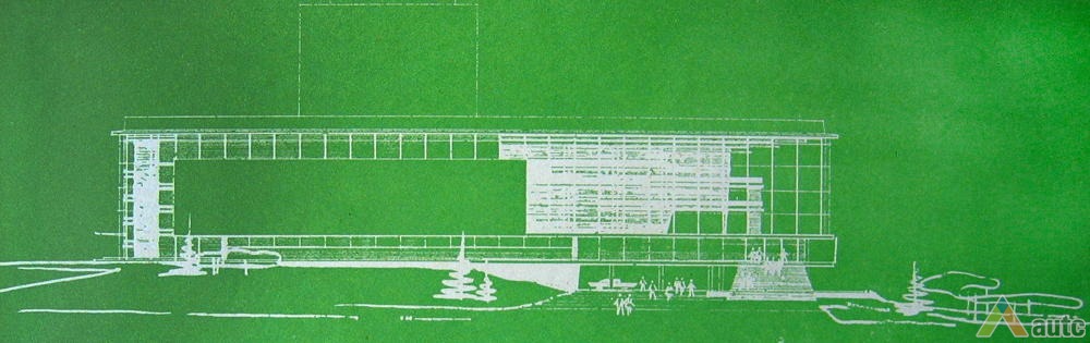 1963 m. projektas. Iš: "Statyba ir architektūra", 1963, nr. 1
